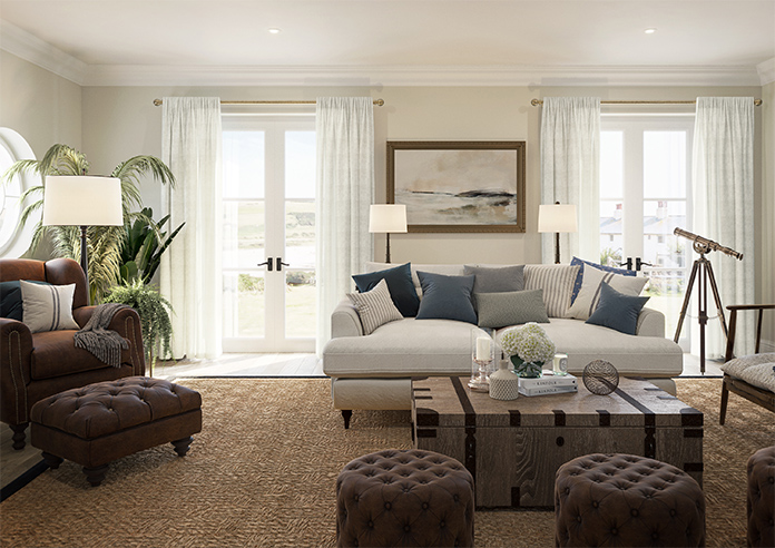 Pesaro Stripe Voile, White - Made to Measure Curtains - Image 15